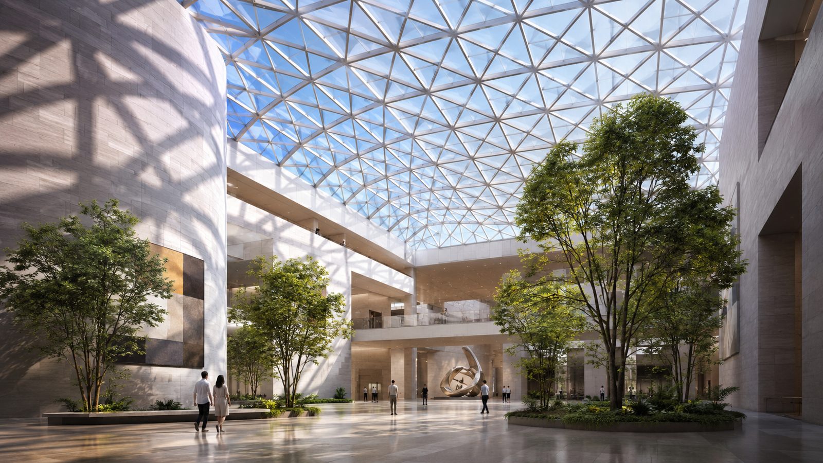 Cam Çatı, Skylight & Atrium Sistemleri — Dekoral cephe sistemi